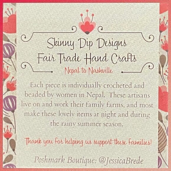 HAND CRAFTED in Nepal Beaded Bracelets (set of 4) PCH2 - Picture 2 of 4